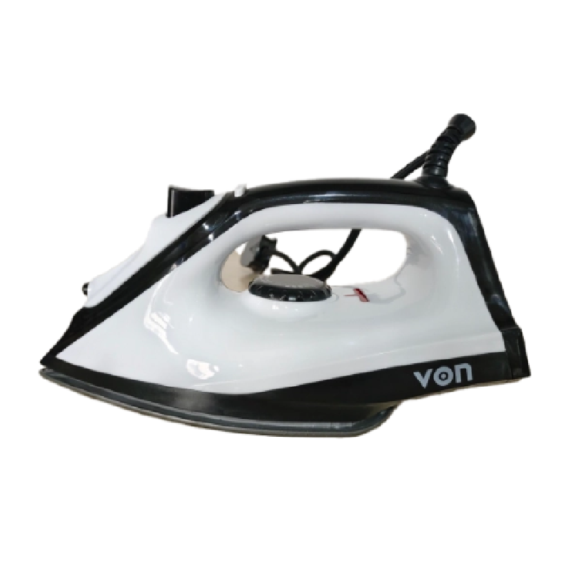 Von Dry Iron 1000W with Non-Stick Sole Plate, Overheat Protection, Black VID102NSK