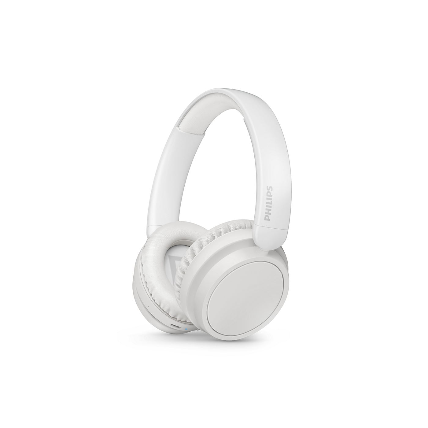 Philips Over-Ear Wireless Bluetooth 5.3 Headphones with 40mm Dynamic Drivers, Dynamic Bass Enhancement, 65-Hour Battery Life, Fast Charging (5 min = 3 hrs), Multipoint Connection, Foldable Design,  USB-C Charging for Music TAH5209WT/97