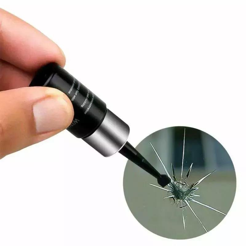 Windscreen Repair Resin Kit – Advanced Automotive Windshield Crack & Chip Repair Solution With Curing Film Sheets And Applicator Tool For Car Glass Restoration (3ml)