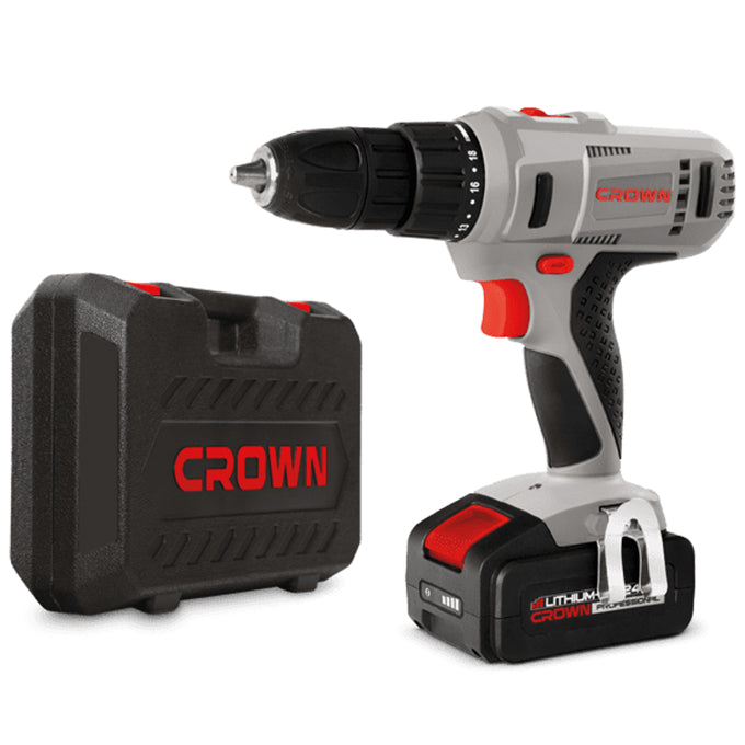 CROWN CT21074LH-2 BMC Cordless drill 24V/2Ah/50Nm