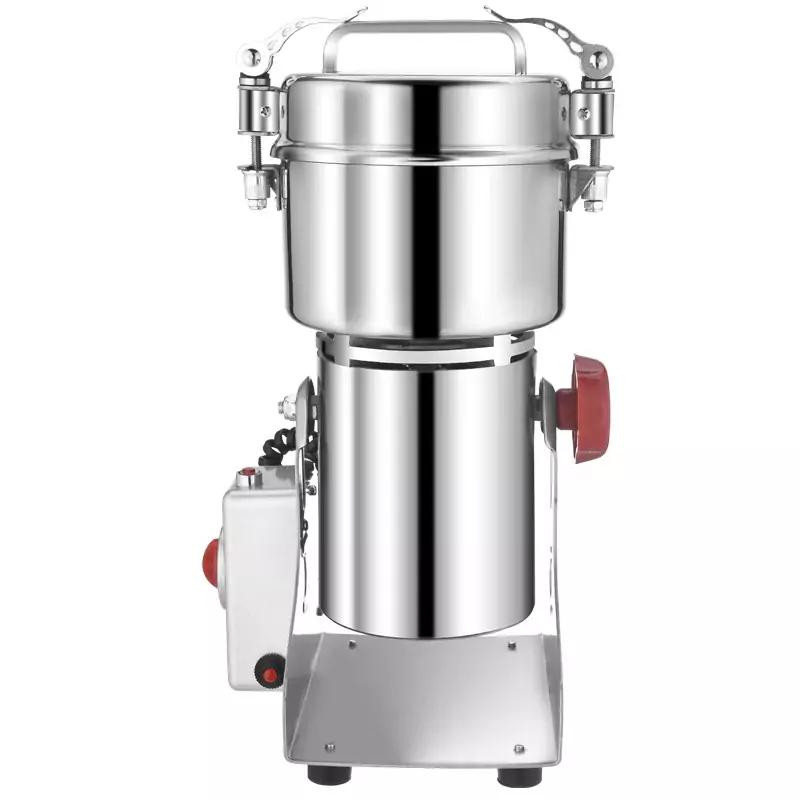 Commercial Electric High-Power Spice Grinder 400g, 1.8kW Professional Stainless Steel Grain and Spice Mill, Heavy-Duty Electric Grinder WG-400Y
