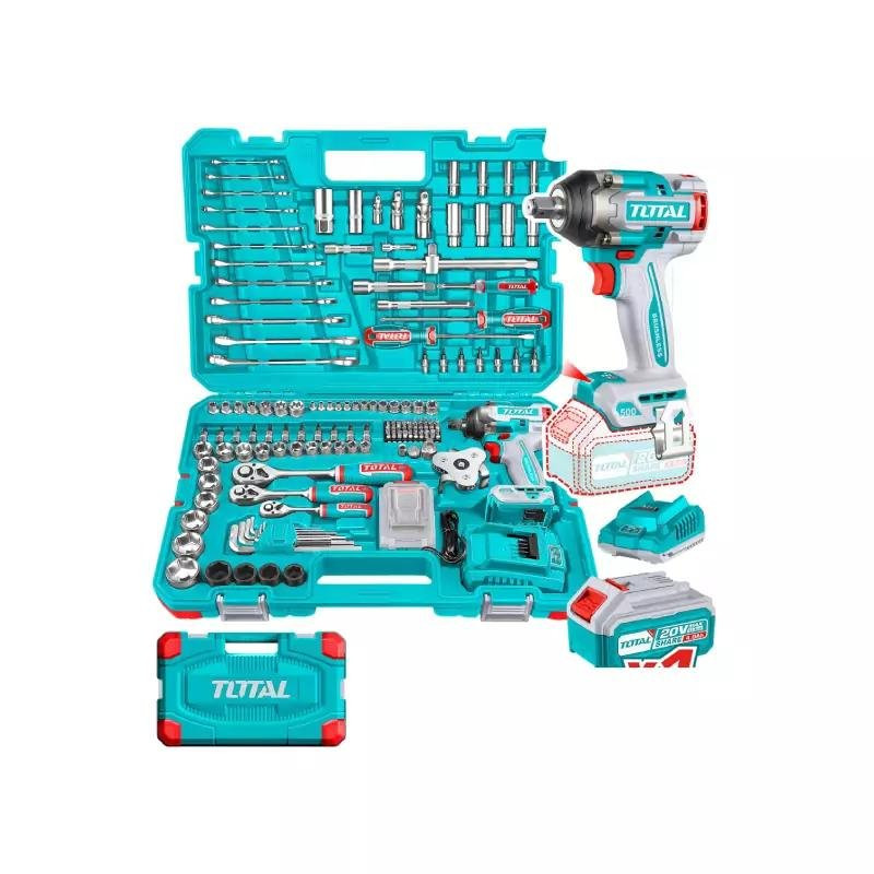 Total Cordless Impact Wrench Tools 152pcs Set THKTHP31522
