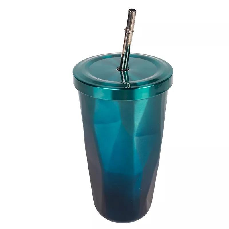 Nadstar1 Travel Mug 600ML With Lid & Straw Travel Coffee Mug Reusable Cup with Leakproof Lid 35052-16