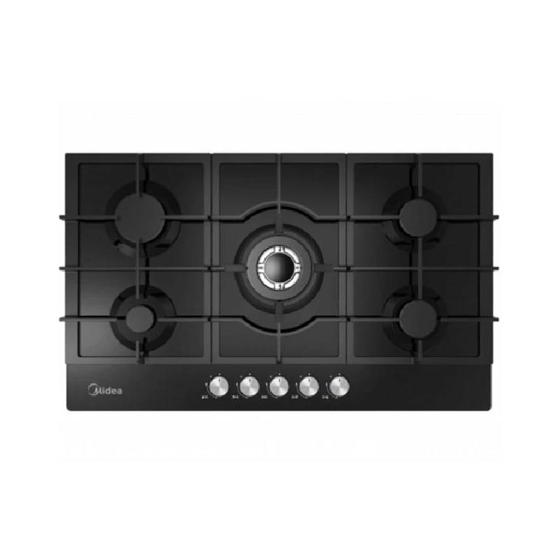 Midea Gas Hob 90cm, 5 Gas Burners, High Efficiency, Stylish Black Finish MG90GQ095AL1B-BS