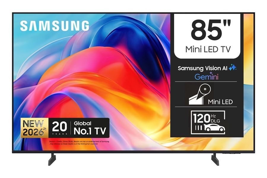 Samsung 85 Inch Mini LED 4K Smart TV With Netflix, Youtube, Vision AI, 4K Upscaling - 85M80H, 2026 Model