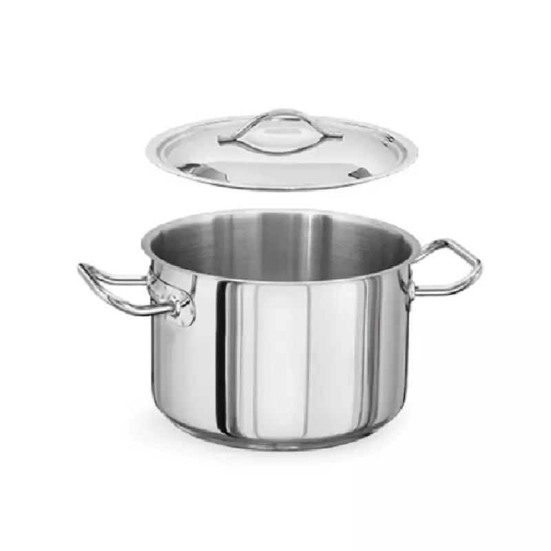 Kapp Medium Deep Stock Pot with Lid 30x24cm 17L Commercial Horeca Use KP-30143024