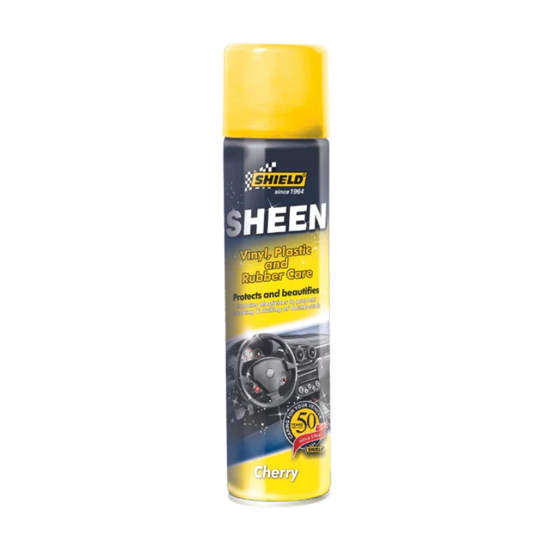 Shield-Auto Sheen Cockpit Spray, Vinyl Plastic & Rubber Care, Multi-Purpose Cleaner, Cherry 300ml Nu Car SH39