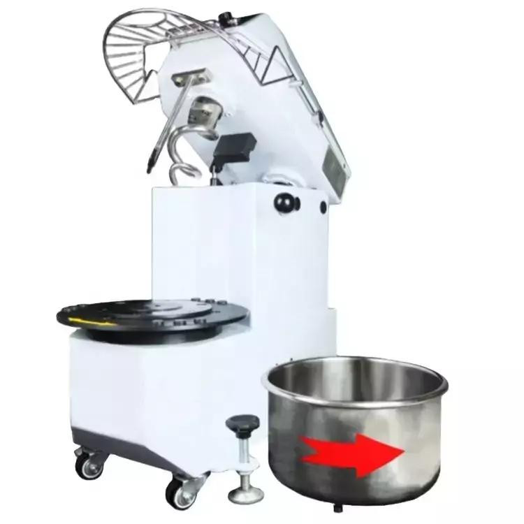 Commercial Spiral Mixer, 8kg Kneading Capacity, Dual-Motor Industrial Dough Mixer (0.65kW/0.85kW) – THS-20A