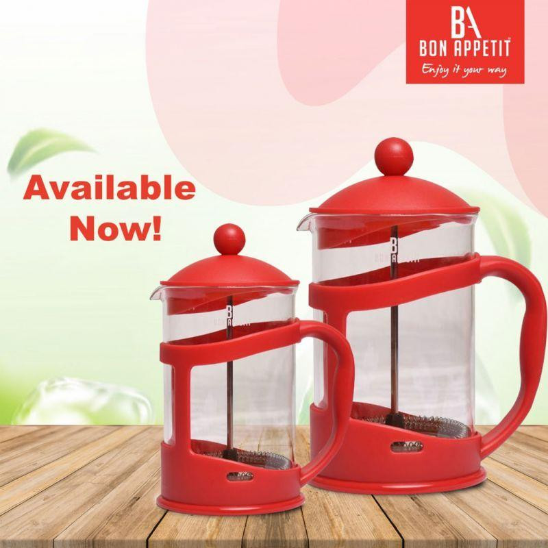 Bon Appetit Coffee Plunger 350ml Red HM-BA53