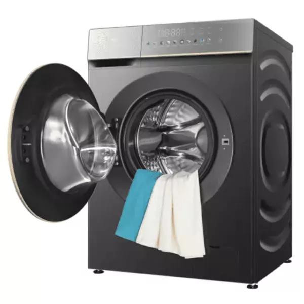 TCL Front Load Washing Machine 10Kg, Direct Drive Inverter Motor, Energy Saving, LED Display, Multiple Wash Programs, Child Lock, Silent Operation C7110FLG
