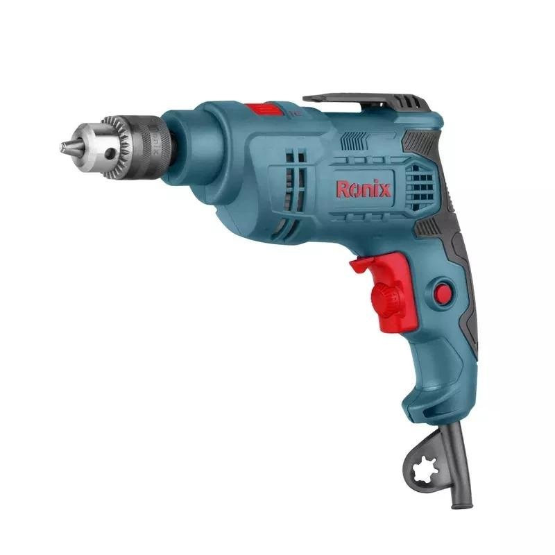 Ronix Electric Impact Drill 450W, 10mm Keyed Chuck, Variable Speed, Ergonomic Design 2121
