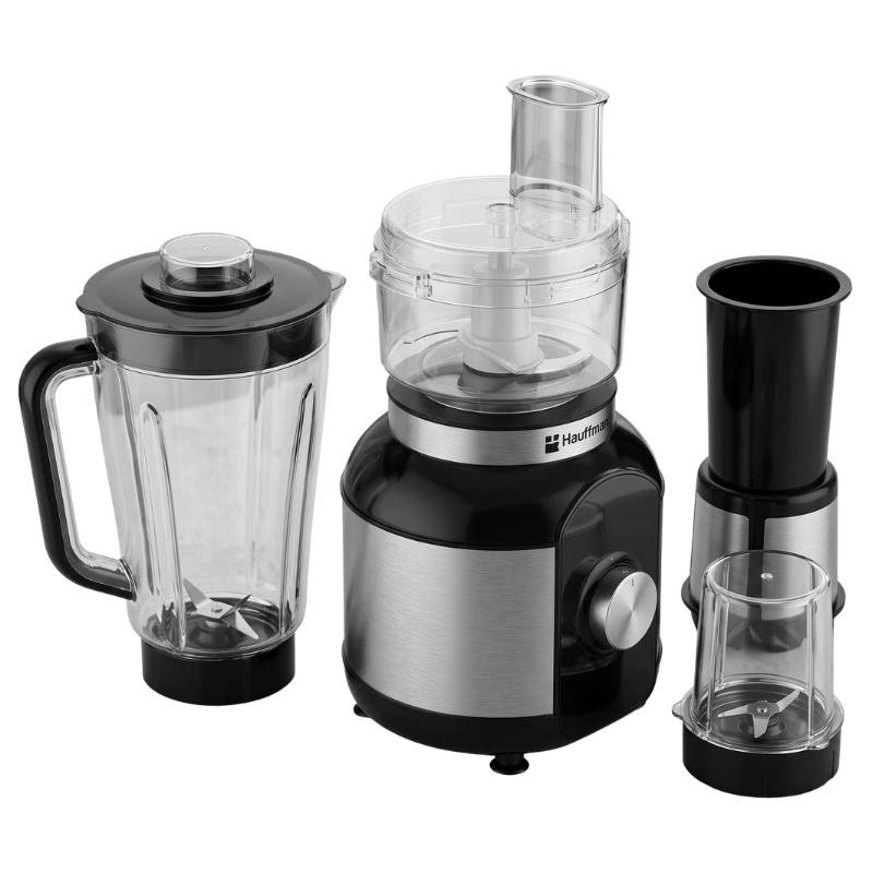Hoffmans Food Processor 800W 4 in 1 1.8L Plastic Jar, Grinder, Meat Chopper, Juice Extractor, hm1268
