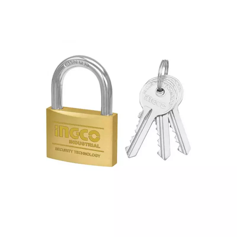 Ingco Heavy Duty Brass Padlock 70mm DBPL0702