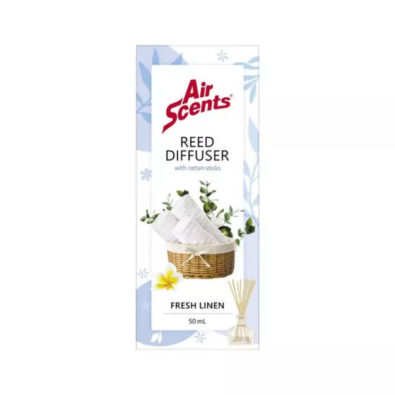 Shield Air Scents Reed Diffuser Fresh Linen 50ml 6001878015701