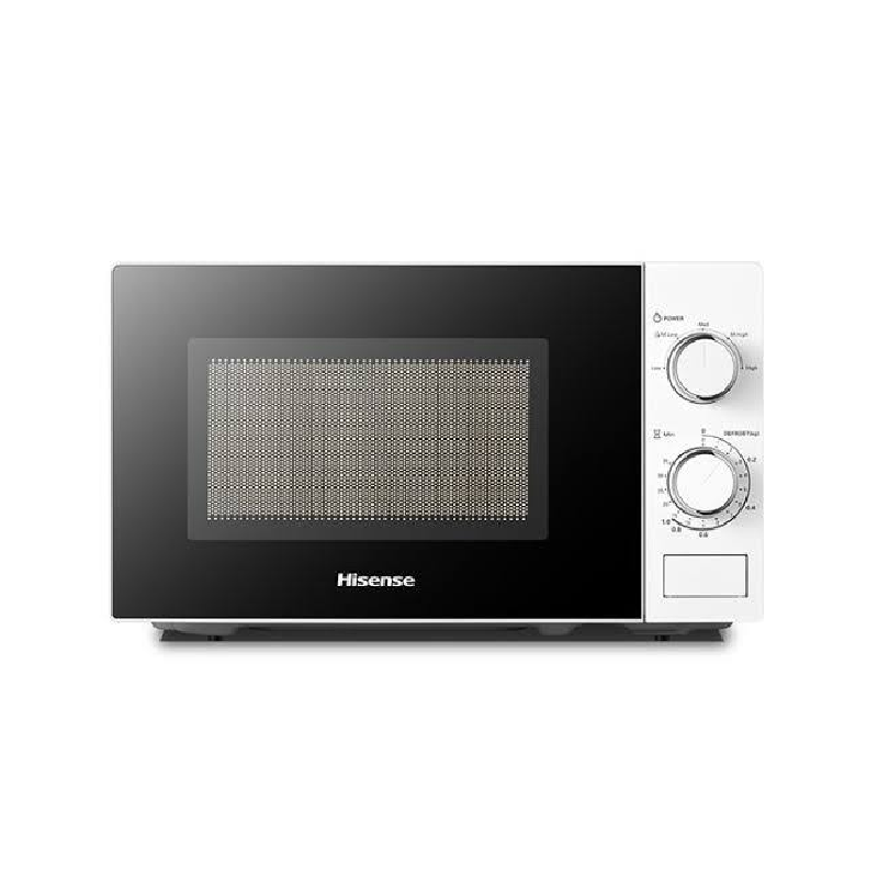 Hisense Manual Microwave Oven 20L 700W with Push Button, 5 Power Levels, White H20MOWS14