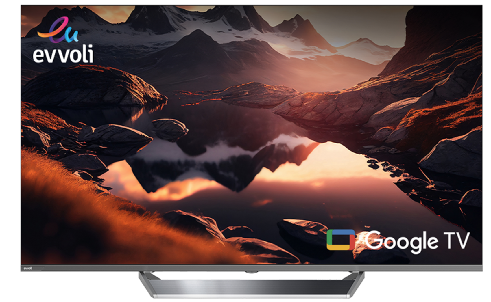 Evvoli 50 Inch QLED Smart 4K Gaming TV With Google Play Store, Netflix, Youtube 2025 Model 50EV375QG
