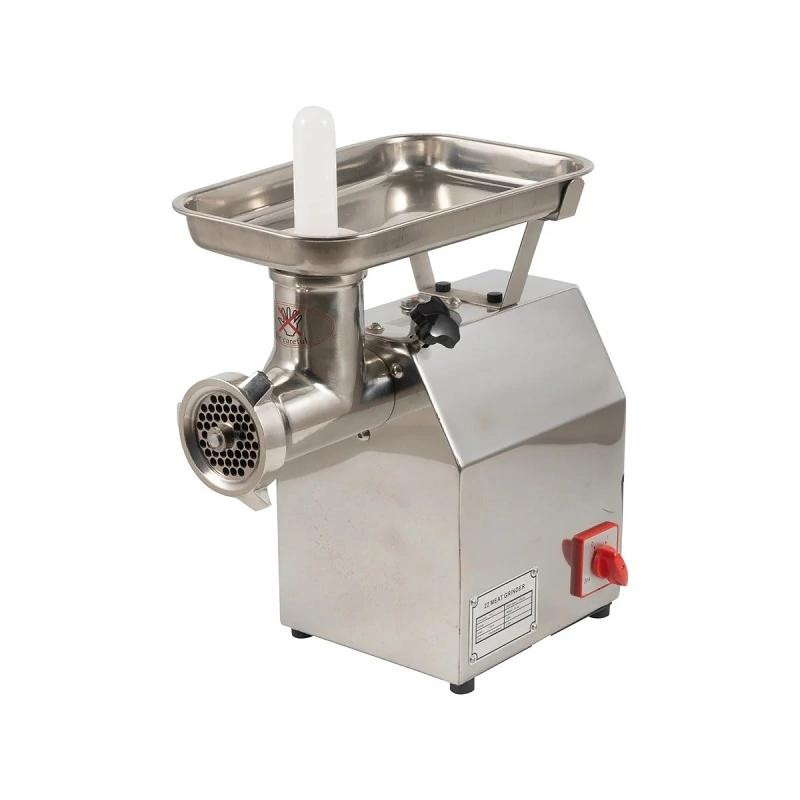 Commercial Electric Full Stainless Steel Gear-Driven Meat Mincer, 250kg/hr Industrial Meat Grinder, Professional Heavy-Duty Butcher Machine WG-22