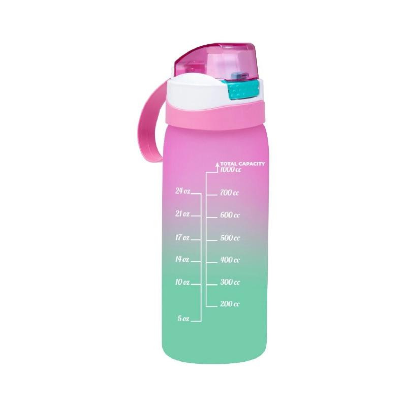 Herevin Sports Bottle-PC 1000ml Double Color Painted Pink 161646-161