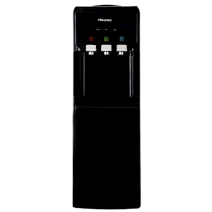 Hisense Top Load Water Dispenser 3.4L with Refrigerator, Cabinet, Hot, Cold & Normal Push Button, Black H96WDTB3S1