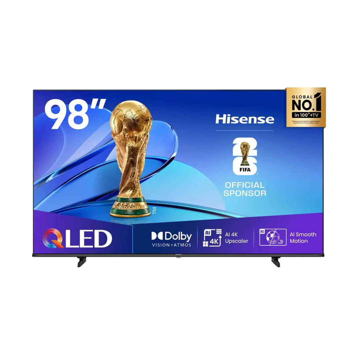Hisense 98 Inch QLED 4K VIDAA Smart TV with Netflix, Youtube  98Q6Q 2026 Model