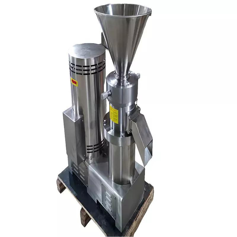 Commercial Electric Peanut Butter Making Machine, 50–70 kg/hr Industrial Nut Paste Grinder, Professional 4.0kW Stainless Steel Colloid Mill GD-80
