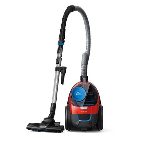 Philips PowerPro Compact Bagless Vacuum Cleaner (FC9351/01) – 1900W, PowerCyclone 5 Technology, HEPA Filter, Monza Red